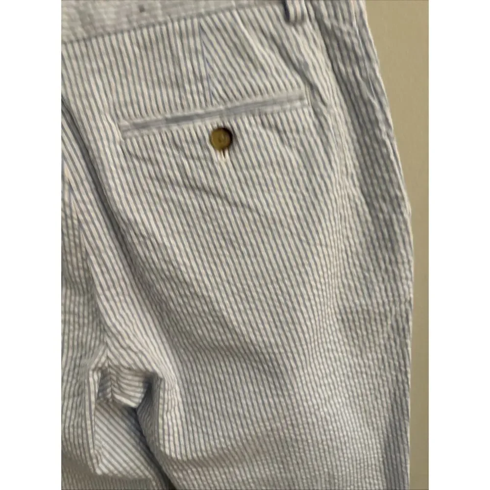 Vineyard Vines Pants Mens 30x32 Blue White Club Seersucker Preppy Golf Old Money